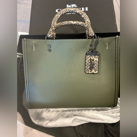 Coach Handbags - Coach 1941 Rogue 25 Snakeskin Detail